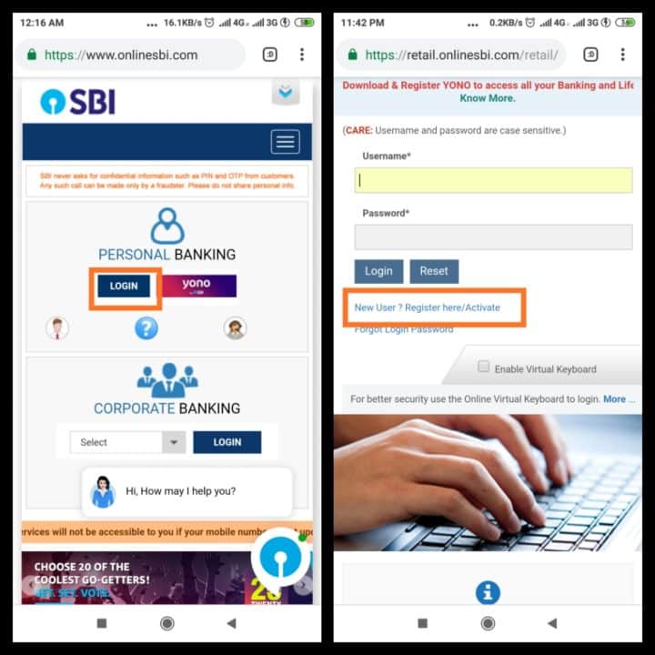 how to open Online Sbi Netbankig । Internet Banking open without going branch
