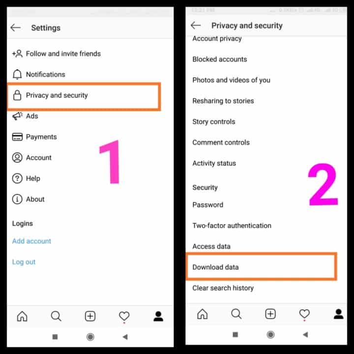 How to Recover Instagram Delete Data , Instagram ke delete photo,chat waps kaise nikaale Hindi