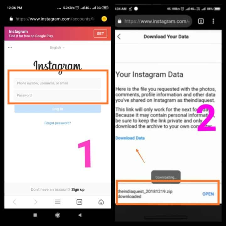 Instagram Ka Data Recover कैसे करे जानिए हिंदी में