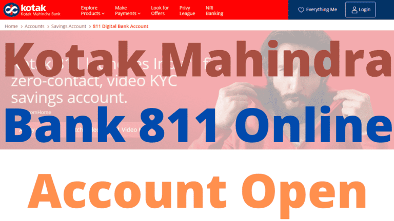Kotak Mahindra Bank 811 Online Account Open