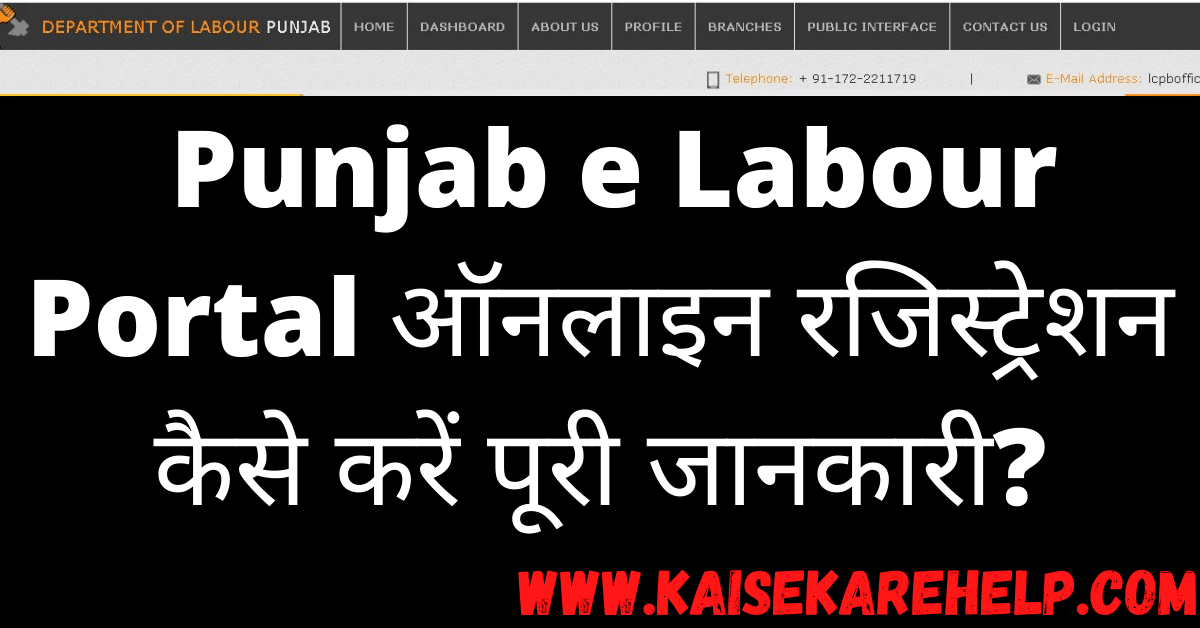 Punjab e Labour Portal Kya Hai In Hindi