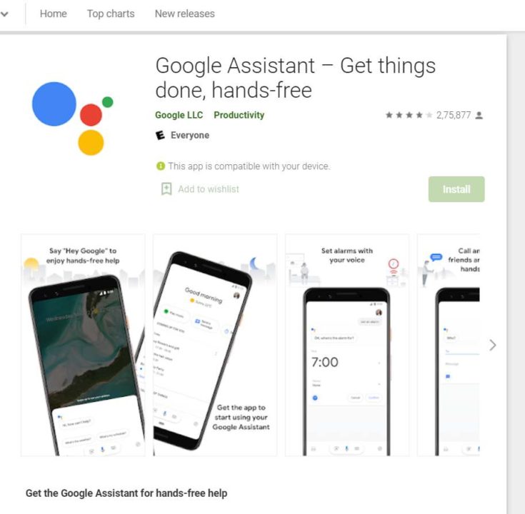 Where can we download google assistant