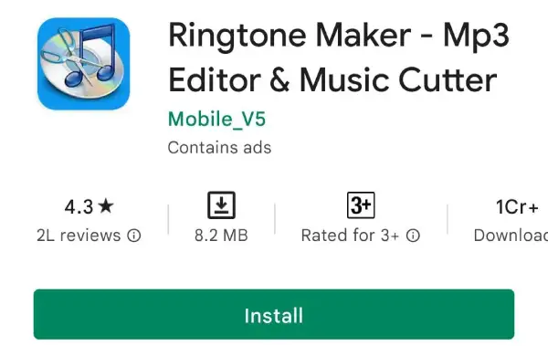 Ringtone Maker – Mp3 Editor & Music Cutter
