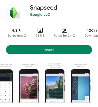 Snapseeds App 